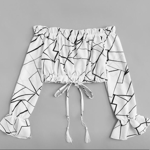 Off the shoulder crop top - Picture 1 of 2